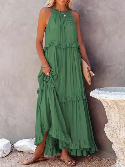 Mabel Ruffle Breeze Maxi Dress