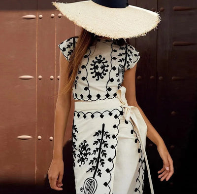 Clea Boho Luxe Embroidered Set