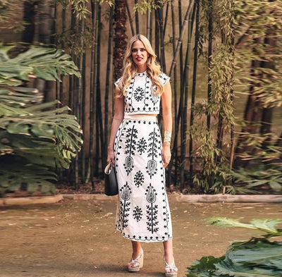 Clea Boho Luxe Embroidered Set