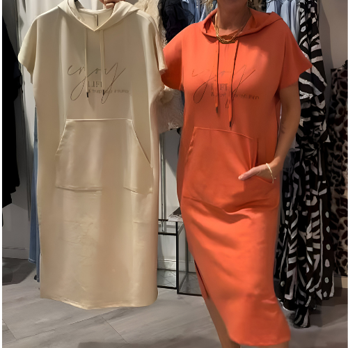Ebba | Casual dress with hood and feminine fit