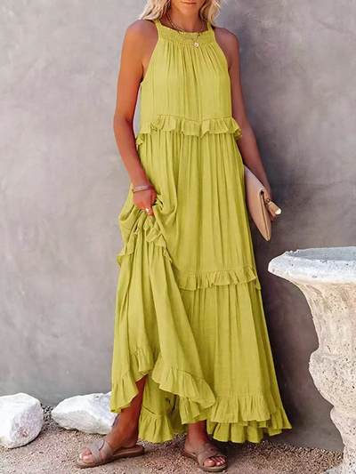 Mabel Ruffle Breeze Maxi Dress