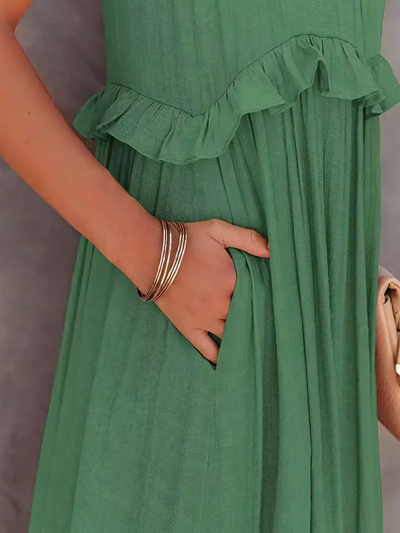 Mabel Ruffle Breeze Maxi Dress