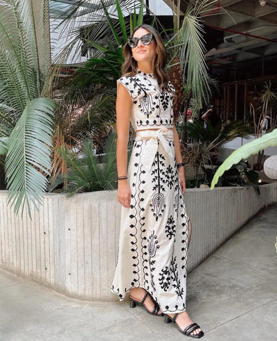 Clea Boho Luxe Embroidered Set