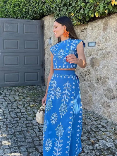 Clea Boho Luxe Embroidered Set