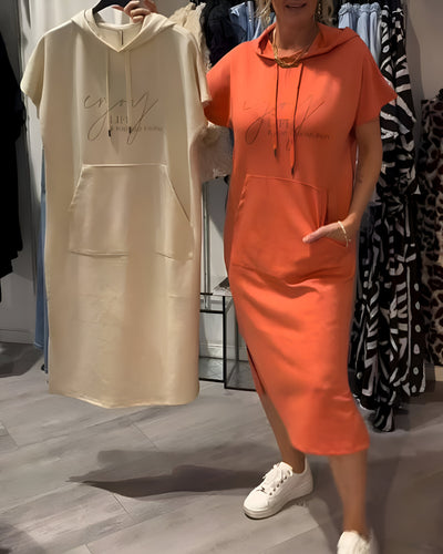 Ebba | Casual dress with hood and feminine fit