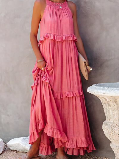 Mabel Ruffle Breeze Maxi Dress