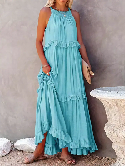 Mabel Ruffle Breeze Maxi Dress