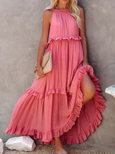 Mabel Ruffle Breeze Maxi Dress