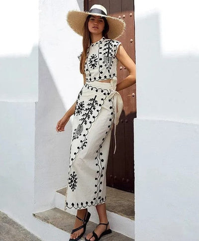 Clea Boho Luxe Embroidered Set