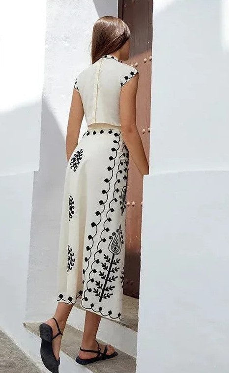 Clea Boho Luxe Embroidered Set