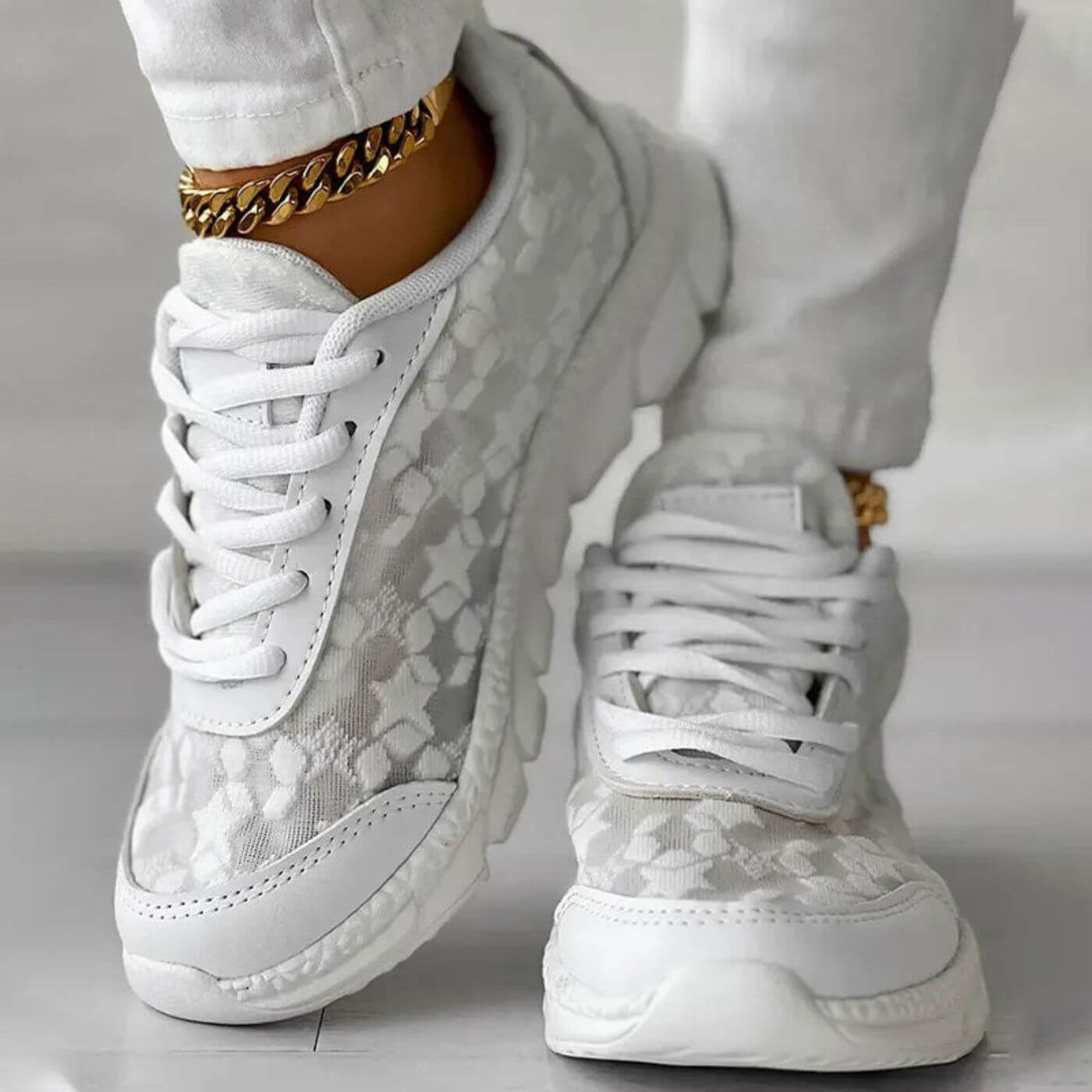Dottie™ | Breathable Orthopedic Lace Sneakers