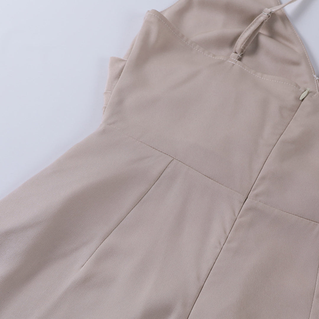 Lottie™ | Strappy Cowl Neck Satin Midi Dress