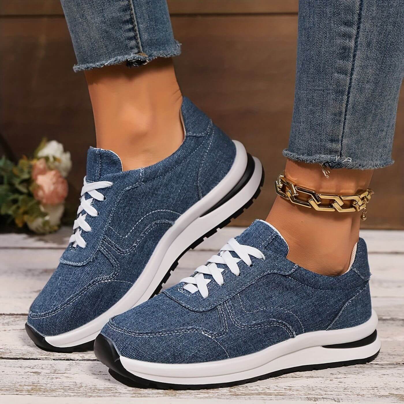 Elva - Orthopedic Jeanslook Sneakers