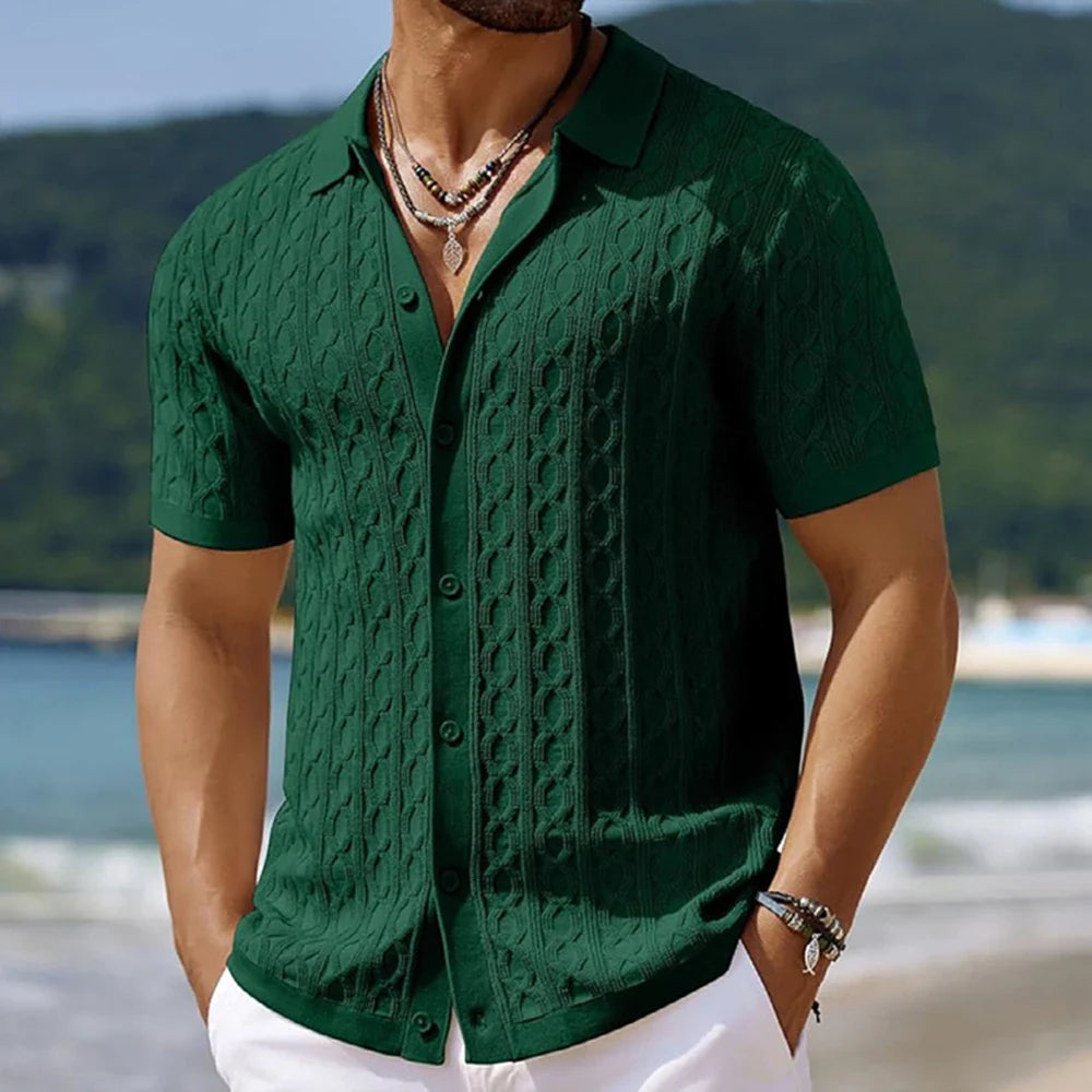 Talon Button-Down Knitted Shirt