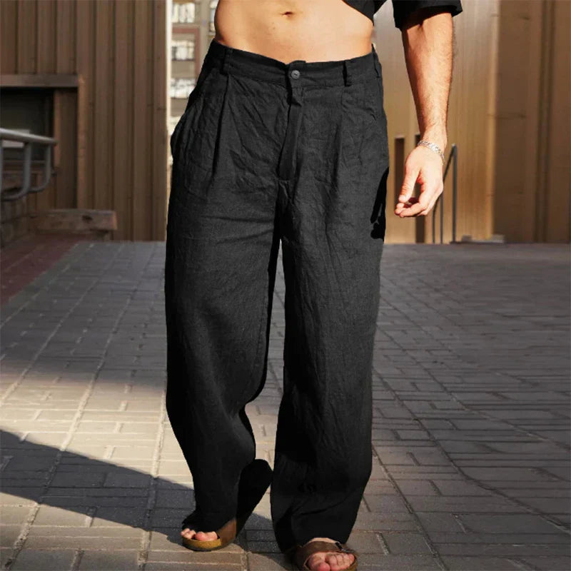 Dario Wide-leg casual trousers