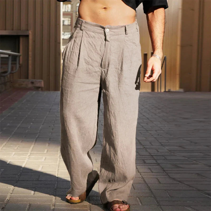 Dario Wide-leg casual trousers
