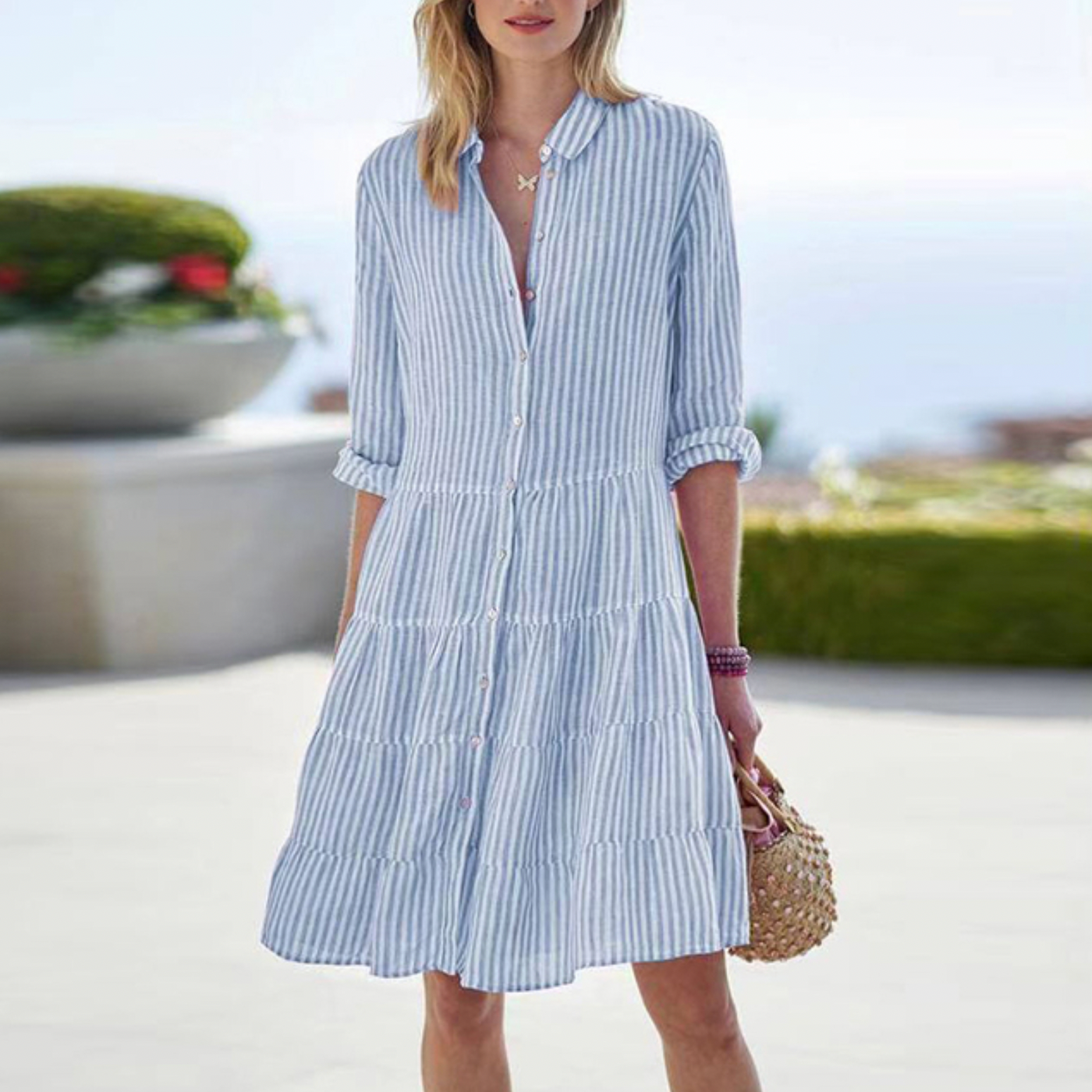 Laura | Striped Daily Dress
