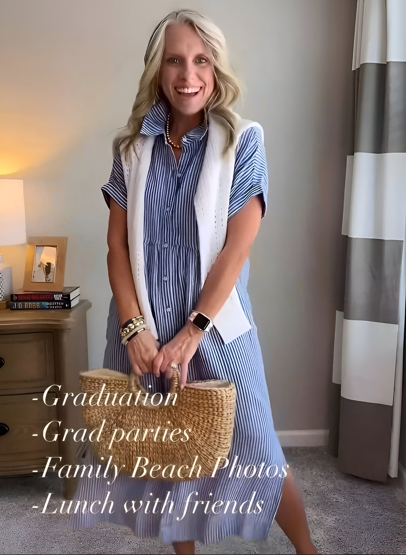 Fioria | Flattering Striped Shirtdress
