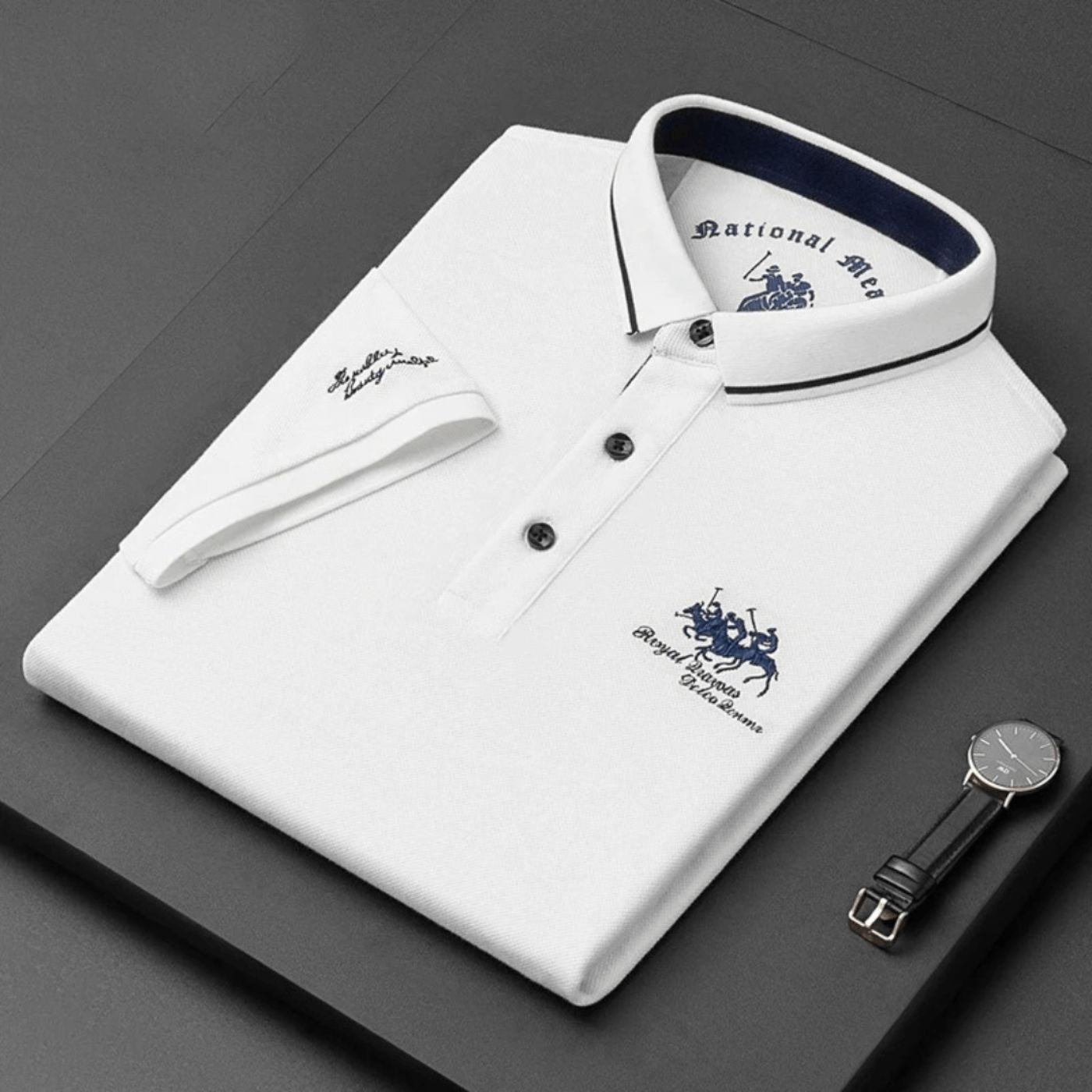 Elian™ | Embroidered Casual Polo Shirt