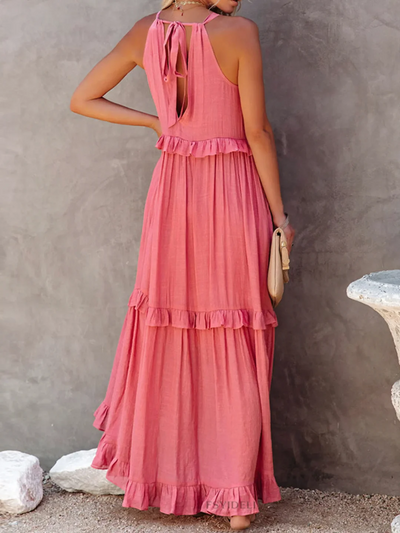 Mabel Ruffle Breeze Maxi Dress