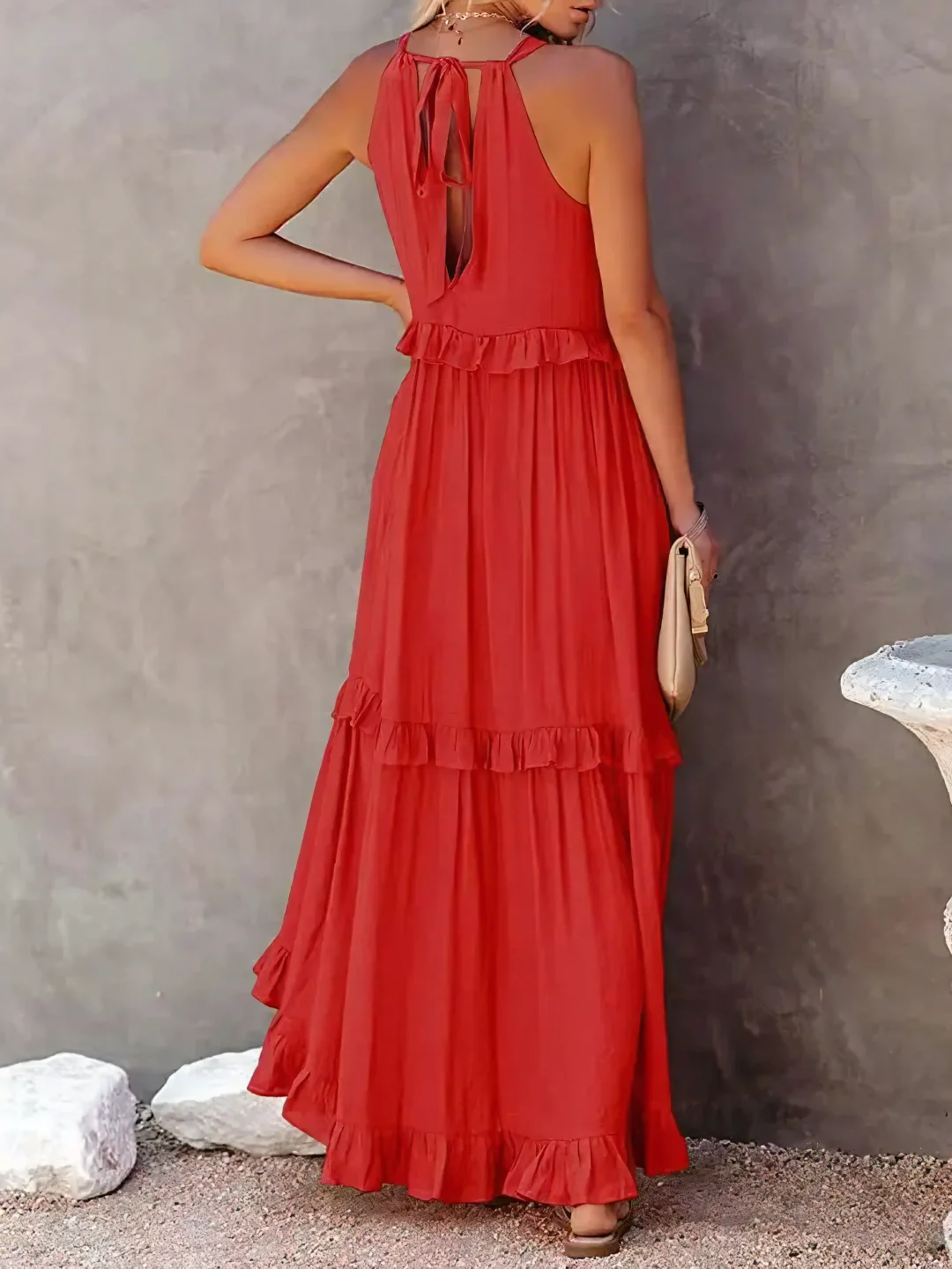 Mabel Ruffle Breeze Maxi Dress