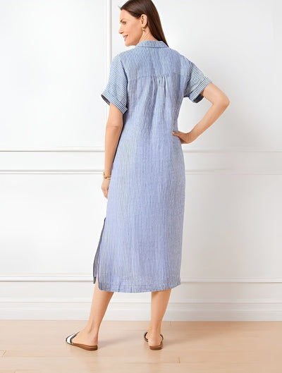 Fioria | Flattering Striped Shirtdress