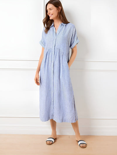 Fioria | Flattering Striped Shirtdress