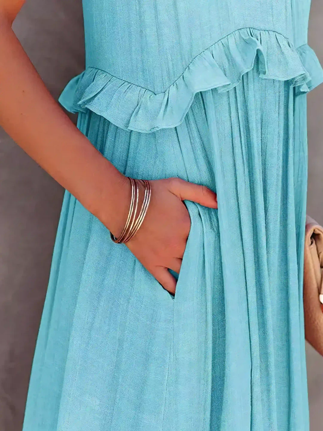 Mabel Ruffle Breeze Maxi Dress