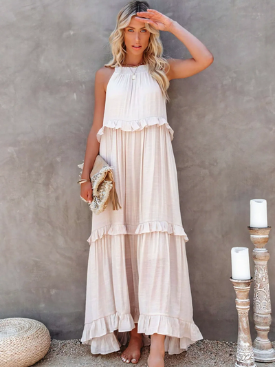 Mabel Ruffle Breeze Maxi Dress