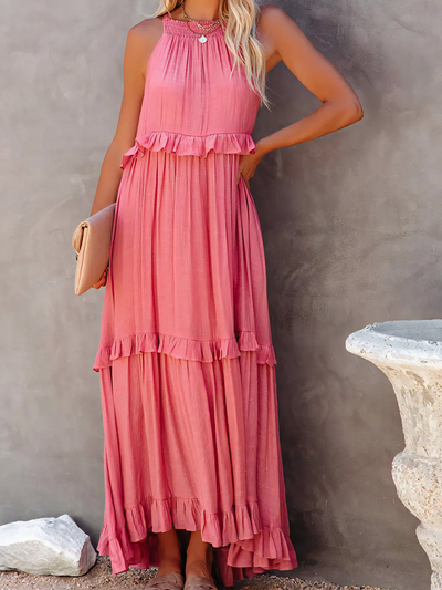 Mabel Ruffle Breeze Maxi Dress