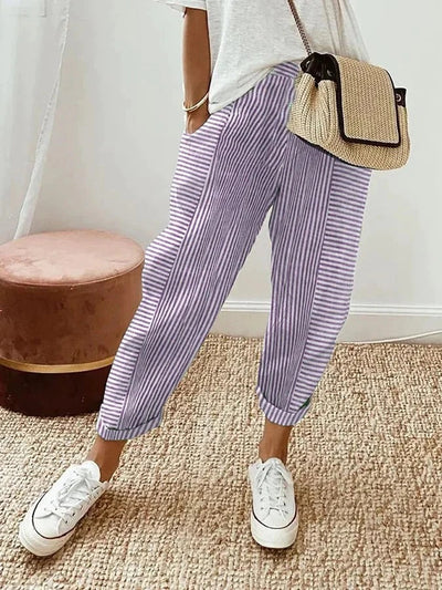 Lore - Striped Pantalon Relaxed Fit