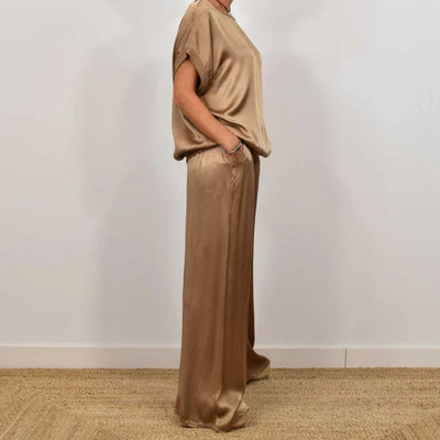 Oceane Elegant Loose Shirt Pants Set