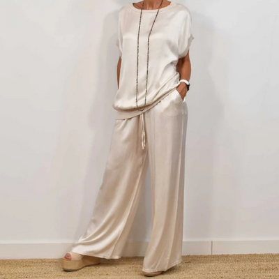 Oceane Elegant Loose Shirt Pants Set